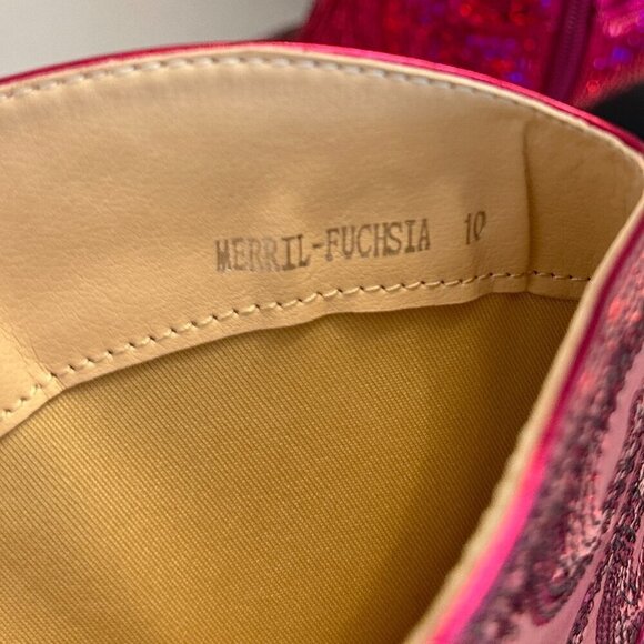 AZALEA WANG Merril Western Boot in Fuchsia Size US 10 - Picture 7 of 10